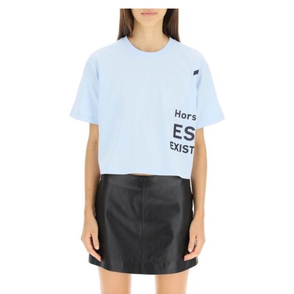 Burberry 'laney' horseferry print cropped t-shirt - Picture 2 of 5